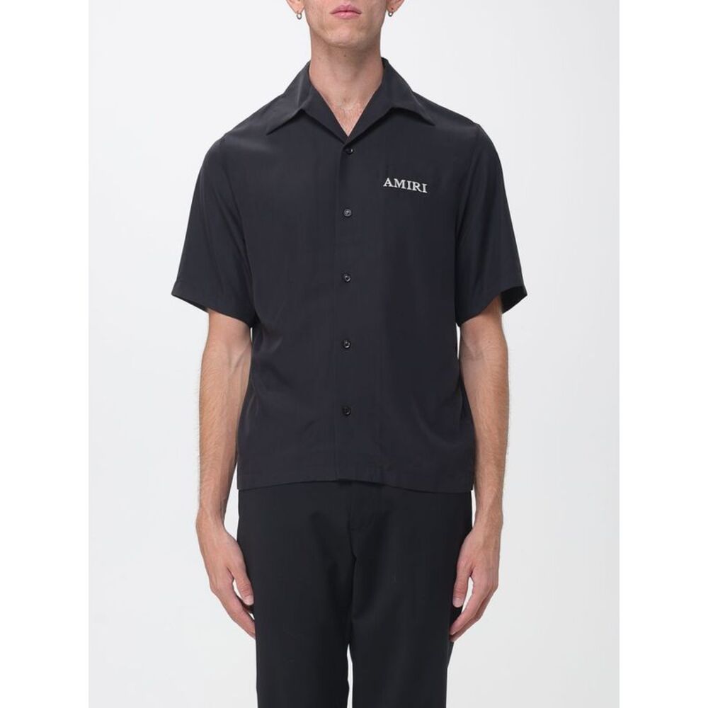 Amiri Men Amiri Modal-Blend Bowling Shirt With Cuban Collar And Logo